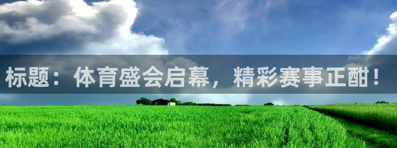 竞技宝平台怎么样可靠吗：标题：体育盛会启幕，精彩赛事正酣！